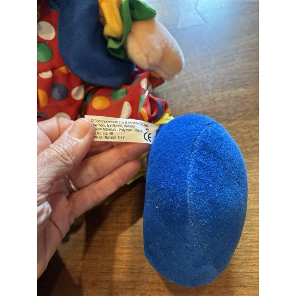 Vintage Commonwealth Jetsy Plush Clown Doll Clowncore Gift Stuffed Toy